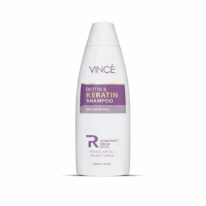 Vincé Biotin & Keratin Shampoo – Anti Hair-Fall, Strengthens Hair & Prevents Damage – 230ml
