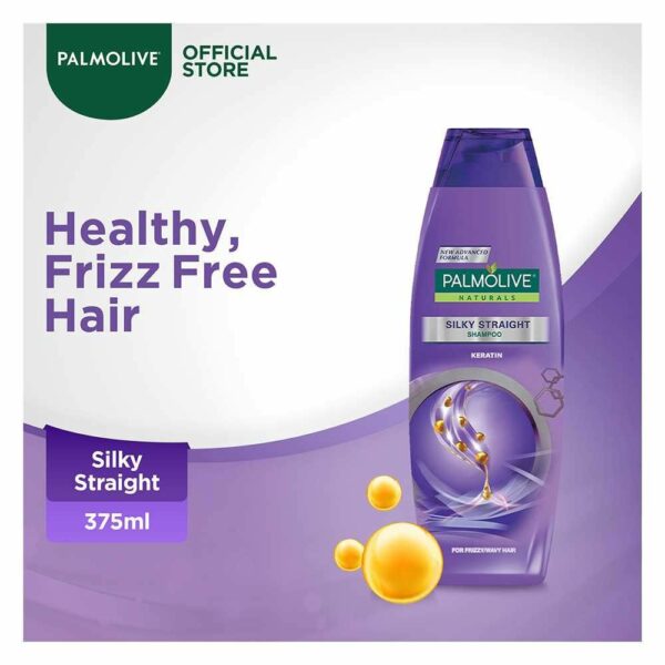 Palmolive Naturals Silky Straight Shampoo with Keratin – Smooth & Frizz-Free Hair – For Wavy Hair – 375ml - Image 6