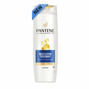 Pantene Milky Extra Treatment Shampoo – Pro-V + Vitamin B for Damaged Hair Repair – 360ml