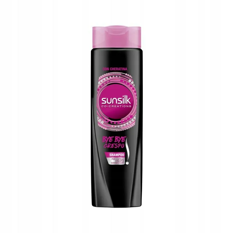 Sunsilk Bye Bye Crespo Shampoo – Anti-Frizz Keratin Formula – Smooth & Silky Hair – For Dry & Damaged Hair – 250ml