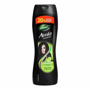 Dabur Amla Shampoo – Long, Strong & Dark Hair – Amla Enriched Herbal Formula – Hair Strengthening & Shine – 180ml