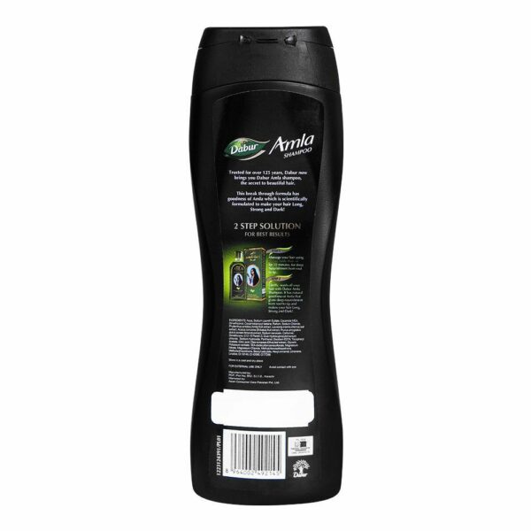 Dabur Amla Shampoo – Long, Strong & Dark Hair – Amla Enriched Herbal Formula – Hair Strengthening & Shine – 180ml - Image 3