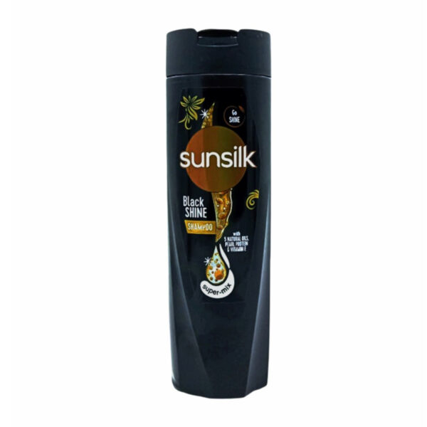 Sunsilk Black Shine Shampoo – Enriched with Natural Oils & Pearl Protein – 175ml