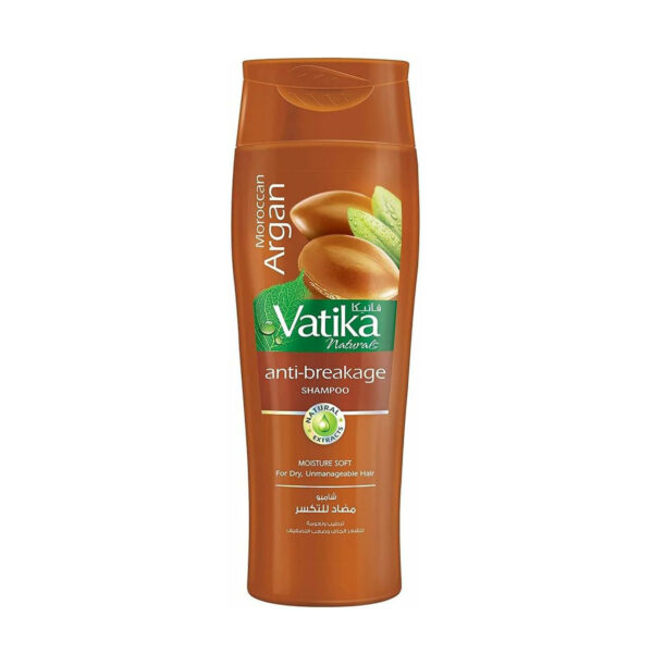 Vatika Moroccan Argan Anti-Breakage Shampoo – Moisture Soft – For Dry, Unmanageable Hair – 400ml