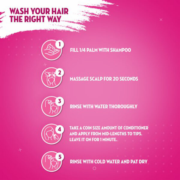 Sunsilk Thick & Long Shampoo – With Keratin, Yogurt Protein & Coconut Oil – Super-Mix Formula – 360ml - Image 9