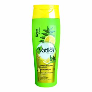 Vatika Naturals Neem & Lemon Dandruff Guard Shampoo – With Nourishing Oils – Removes Dandruff from First Wash – 400ml