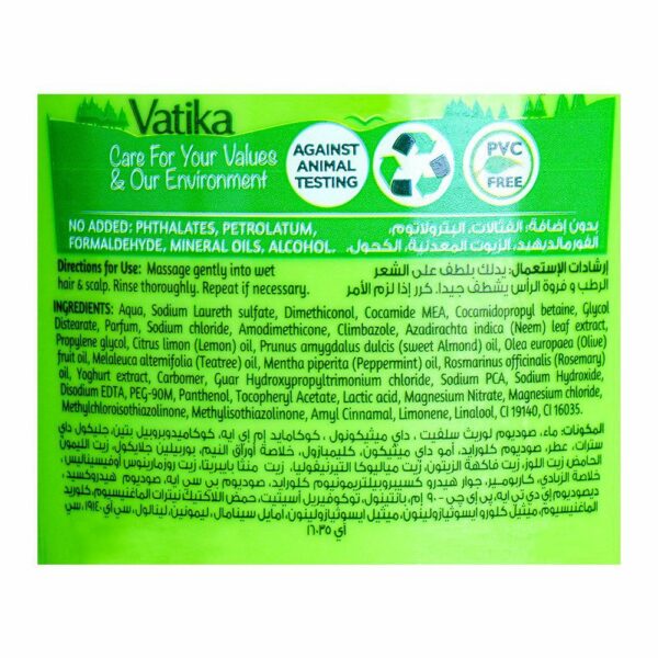 Vatika Naturals Neem & Lemon Dandruff Guard Shampoo – With Nourishing Oils – Removes Dandruff from First Wash – 400ml - Image 4
