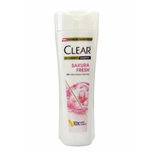Clear Sakura Fresh Anti-Dandruff Shampoo – 300ml – 48H Freshness – With 10x Super Vitamins – For Healthy, Dandruff-Free Scalp