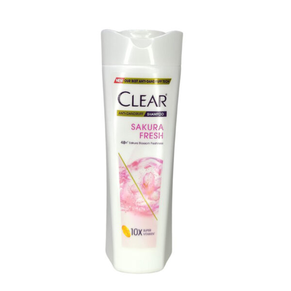 Clear Sakura Fresh Anti-Dandruff Shampoo – 300ml – 48H Freshness – With 10x Super Vitamins – For Healthy, Dandruff-Free Scalp - Image 5