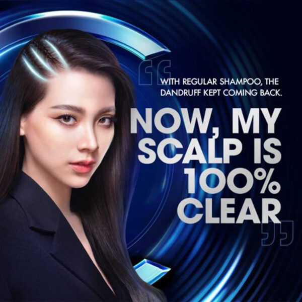 Clear Ice Cool Menthol Anti-Dandruff Shampoo – 48H Freshness – With Menthol & 10x Super Vitamins – For Cool, Dandruff-Free Scalp - Image 7