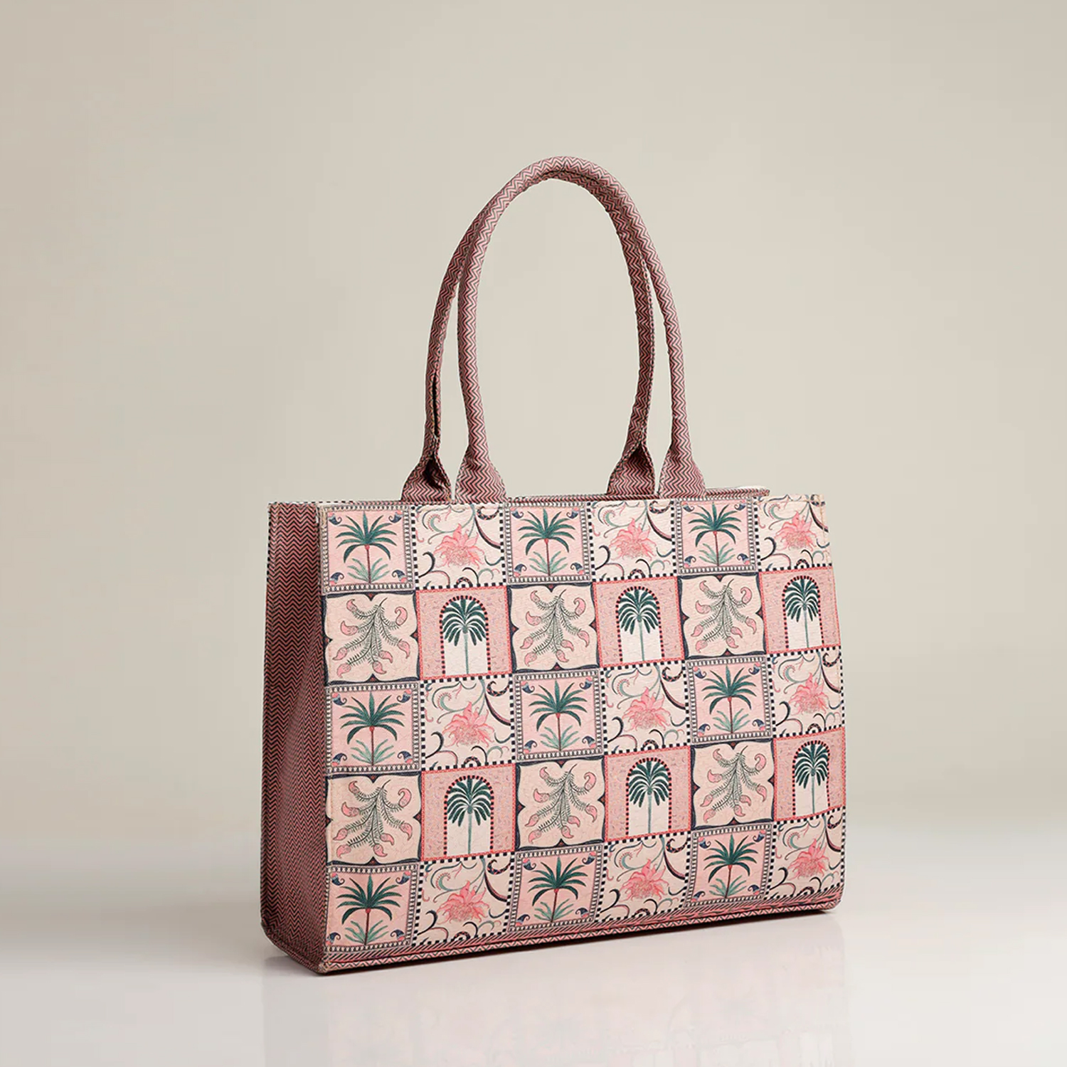 ZELLBURY Premium Canvas Tote Bag – Artistic Heritage, Floral & Mandala Prints - Image 4