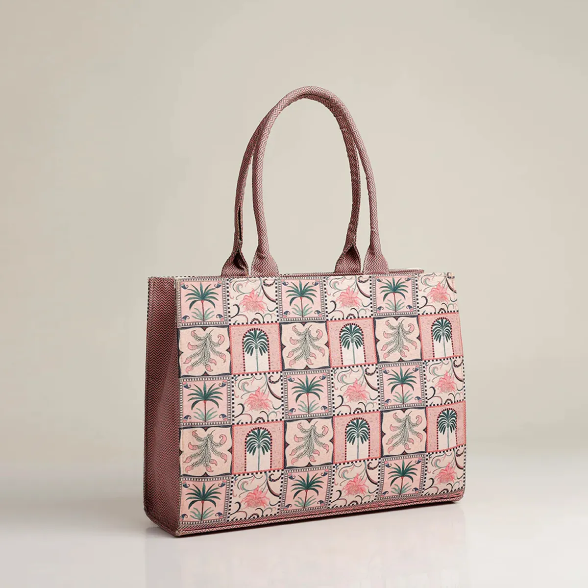 ZELLBURY Premium Canvas Tote Bag – Artistic Heritage, Floral & Mandala Prints - Image 4