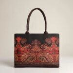 ZELLBURY Premium Canvas Tote Bag – Artistic Heritage, Floral & Mandala Print with Reinforced Handles