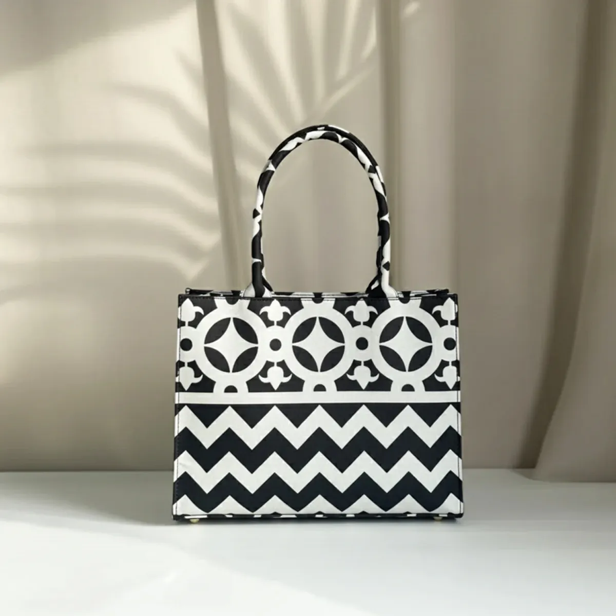 ZELLBURY Premium Canvas Tote Bag – Artistic Heritage, Floral & Mandala Prints - Image 3