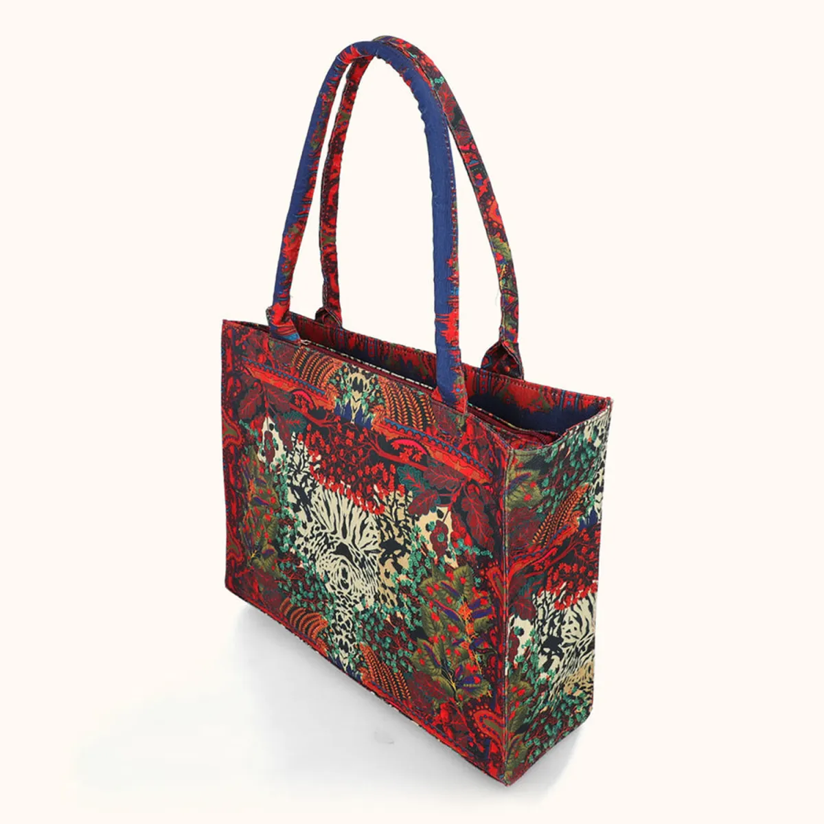 ZELLBURY Premium Canvas Tote Bag – Artistic Heritage, Floral & Mandala Prints - Image 5