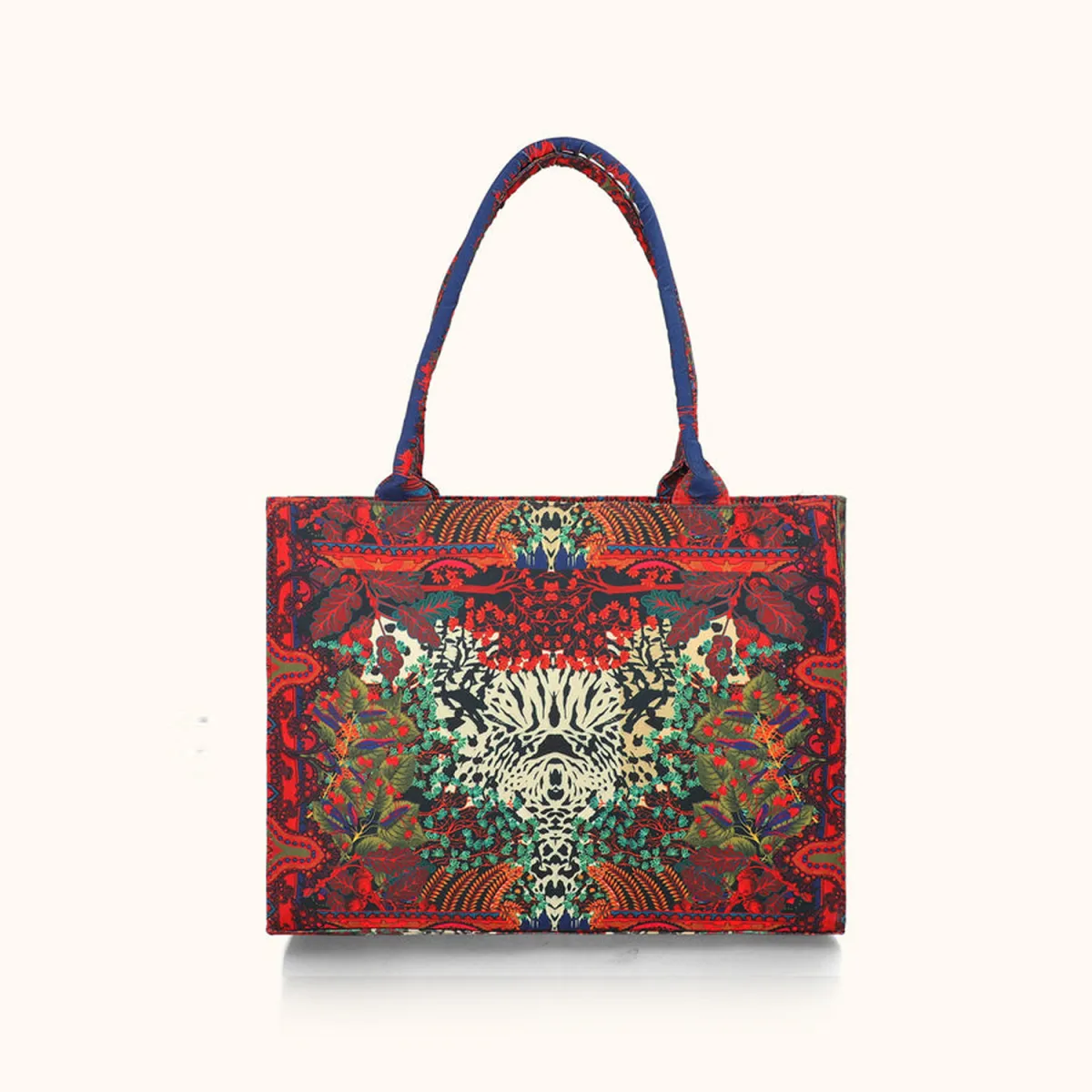ZELLBURY Premium Canvas Tote Bag – Artistic Heritage, Floral & Mandala Prints