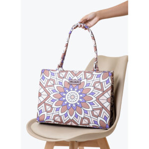 ZELLBURY Premium Canvas Tote Bag – Artistic Heritage, Floral & Mandala Prints