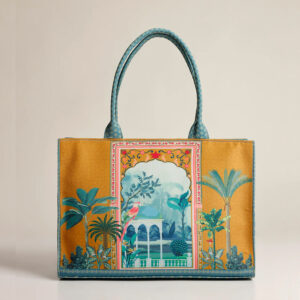 ZELLBURY Premium Canvas Tote Bag – Artistic Heritage, Floral & Mandala Prints
