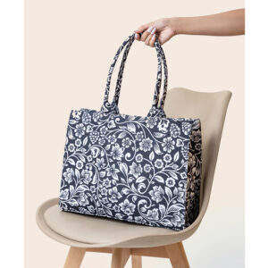 ZELLBURY Premium Canvas Tote Bag – Artistic Heritage, Floral & Mandala Prints