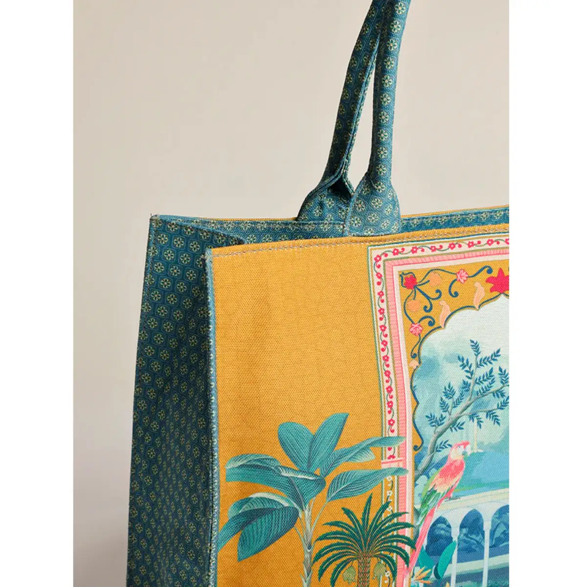 ZELLBURY Premium Canvas Tote Bag – Artistic Heritage, Floral & Mandala Prints - Image 6