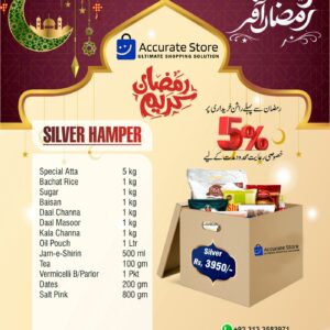Accurate Store Ramadan Silver Hamper – Essential Ration Package for Charity & Home Needs