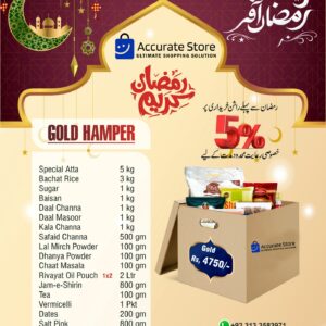 Accurate Store Ramadan Gold Hamper – Premium Comprehensive Ration Package for Families & Charitable Giving