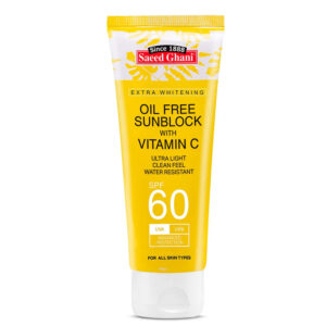 Saeed Ghani Oil Free Sunblock SPF 60 with Vitamin C 60 ml