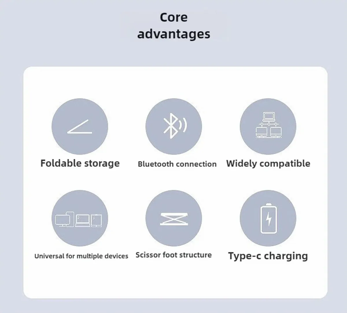 Wireless Foldable Keyboard – 65 Keys, Dual Mode, Bluetooth, 150mAh - Image 14